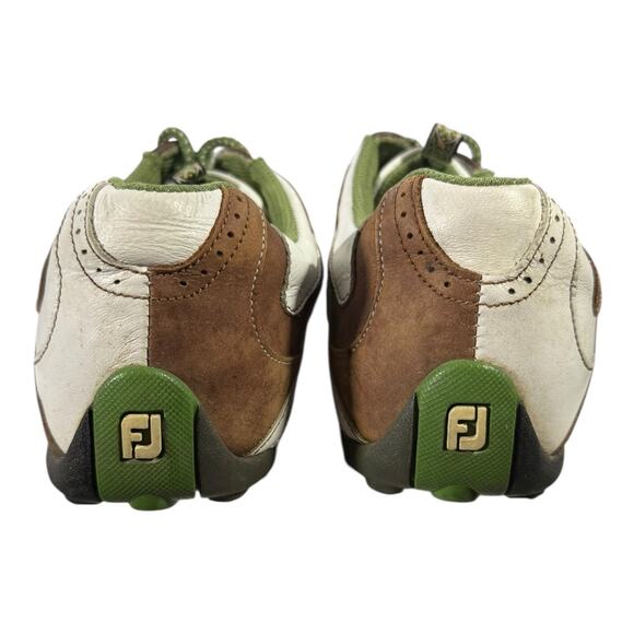 FootJoy Womens LoPro Collection Golf Shoes Soft Spikes Brown White 97114 Sz 9.5M - Picture 5 of 8